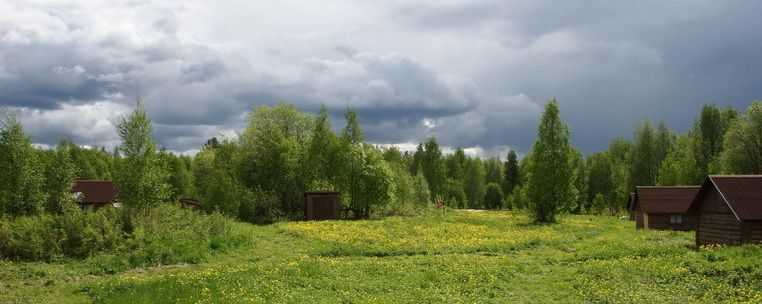 Rust in Karelië in de herfst: bewolkt en regenachtig